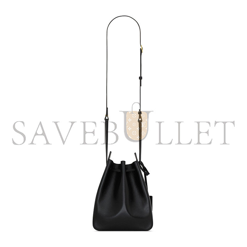 YSL BUCKET BAG IN LEATHER 817386AADUK1000 (18*24*7cm)